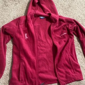 Pink Columbia breast cancer fleece